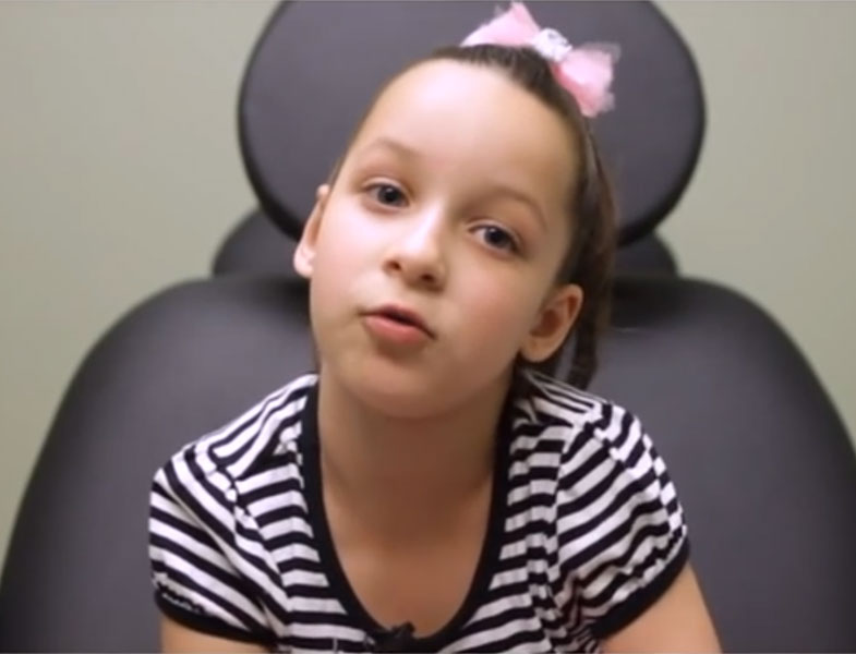 Dr Frank Scaccia's cute video of a young girl's plastic surgery
